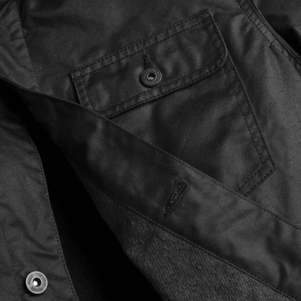 Waxed Canvas Field Jacket | Black