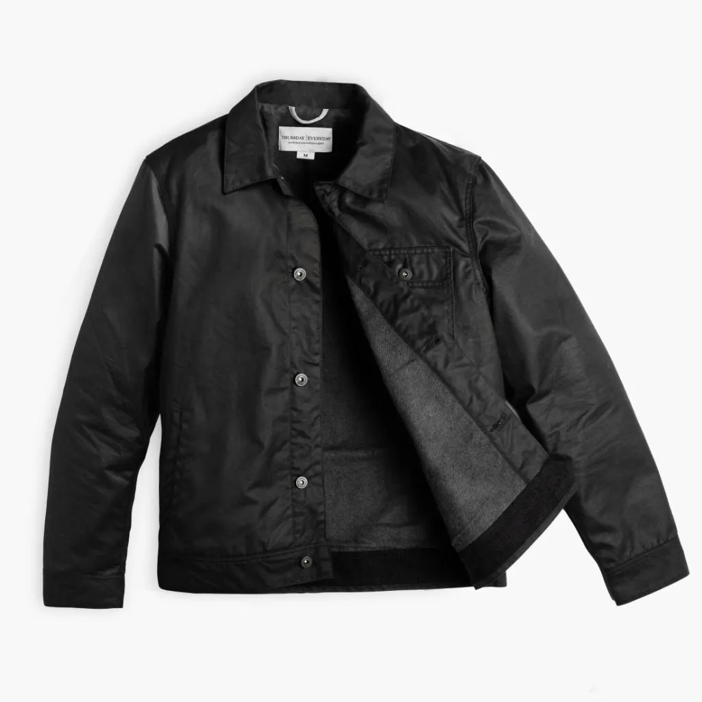 Waxed Canvas Field Jacket | Black