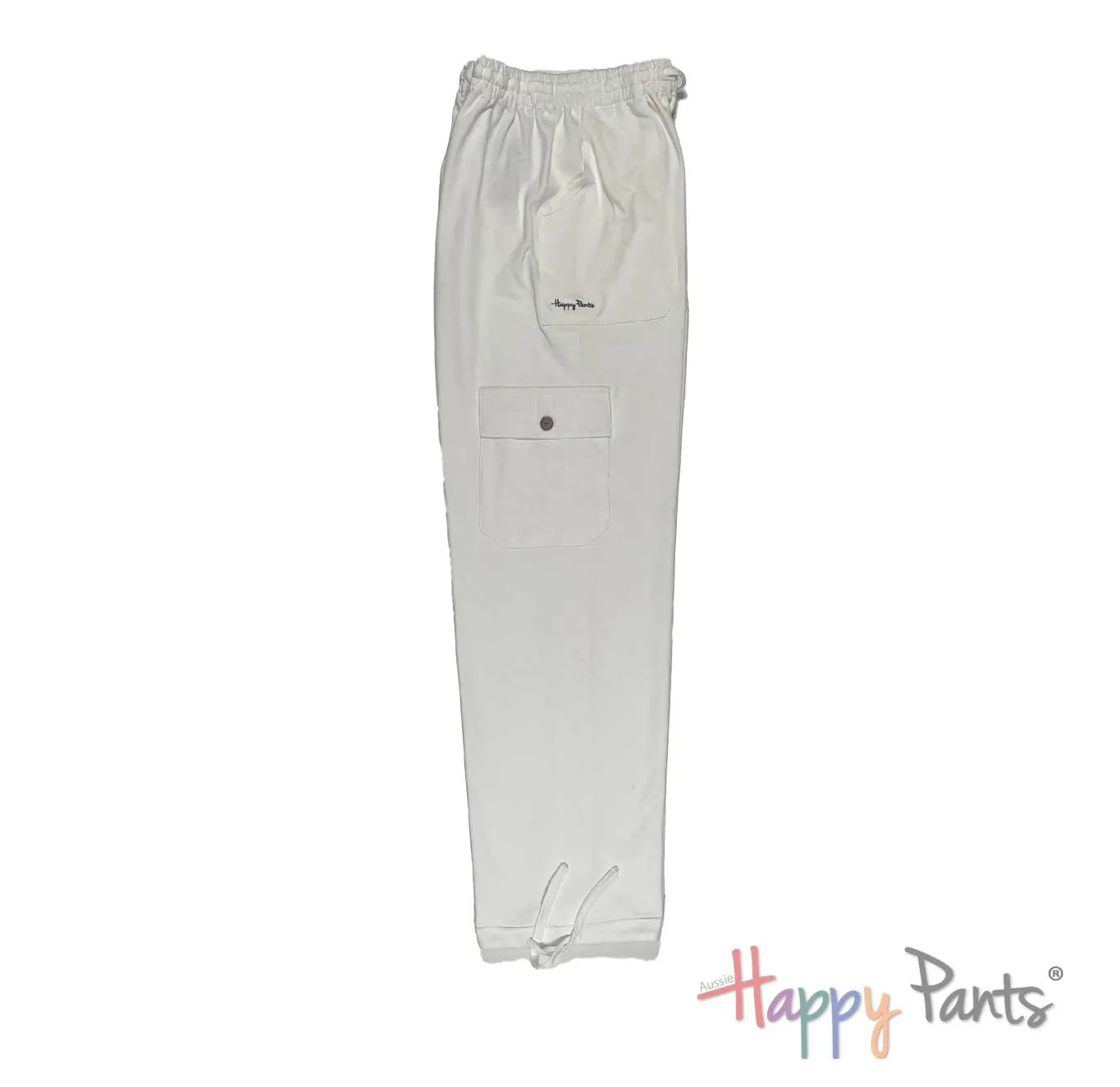 White Happy Pants for Men