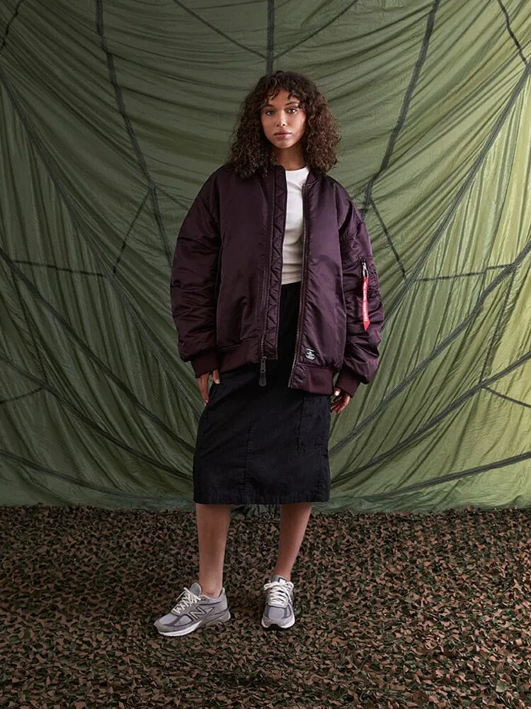 WOMEN'S OVERSIZED MA-1 MOD BOMBER JACKET (SEASONAL)